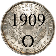 1909-O Barber Half Dollar