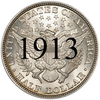 1913 Barber Half Dollar