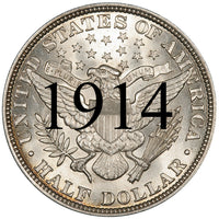 1914 Barber Half Dollar