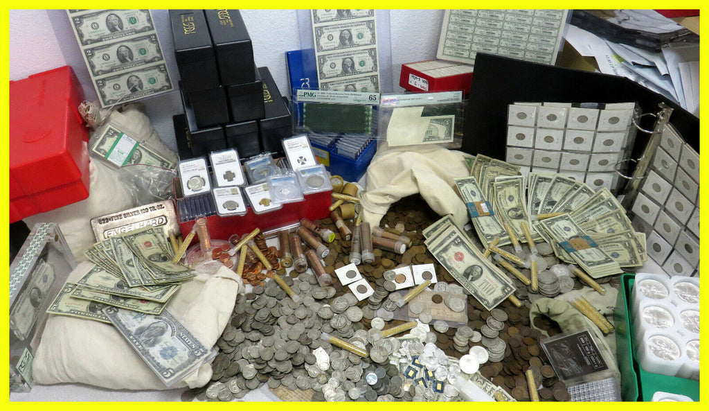 ★ESTATE LOT BLOWOUT SALE★ Silver Bar, Gold, 90% Old Silver Coins, Bullion ~ Estate Lot Old US Coins ~ Money Currency Hoard PCGS ~ Collectors Lot