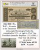 1864 $20 Confederate Currency CSA ~ PCGS AU58 ~ T-67 #CSA-007