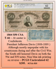 1864 $50  Confederate Currency CSA ~PCGS UNC62 ~ T-66 #CSA-010