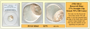 (ND) Silver Roosevelt Dime 17% Straight Clip Struck 70% Off Center #EC-076
