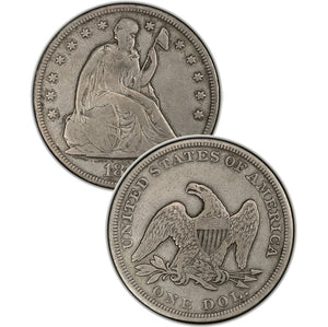 1870 Seated Liberty Dollar