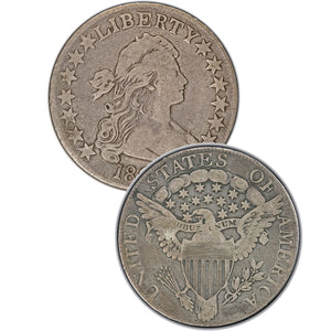 1805 Draped Bust Half Dollar , Heraldric Eagle Reverse