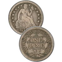 1889-S Seated Liberty Dime , Type 4 "Obverse Legend"