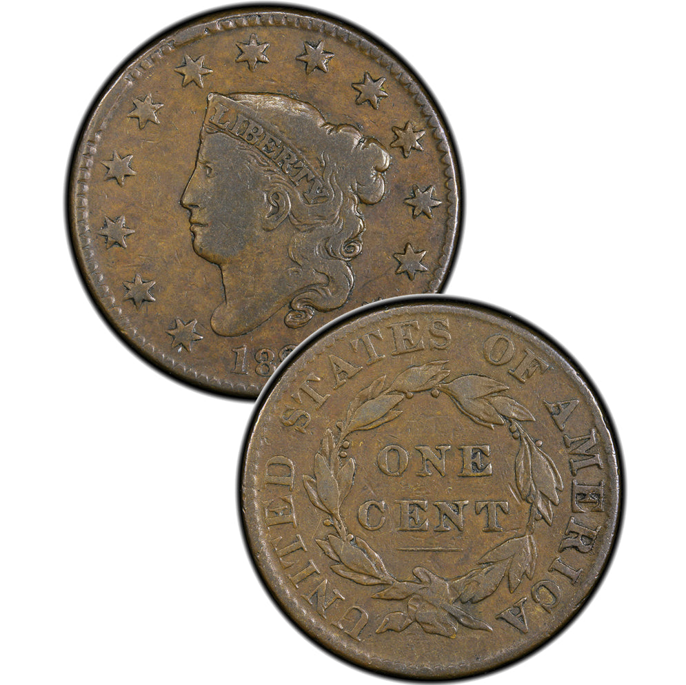 1839 (Silly Head) Coronet Matron Head Large Cent