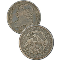 1814 Capped Bust Dime , "Wide Border Open Collar" Type ,