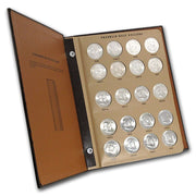 Complete 35-Coin Franklin Half Dollar Set, Brillaint Uncirculated in New Dansco Album