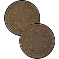 1840 Coronet Braided Hair Large Cent
