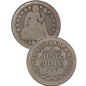 1890-S Seated Liberty Dime , Type 4 "Obverse Legend"