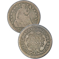 1850-O Seated Liberty Half Dimes
