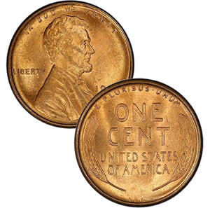 1944-1958 UNC RED Lincoln Wheat Cent