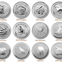 Australia , Lunar Series I Silver World Crowns
