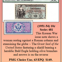 (1951-54) 10¢ Series 481 #M-019