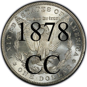 1878-CC Morgan Silver Dollar