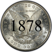 1878 (7 Tail Feathers - Reverse of '79) Morgan Silver Dollar