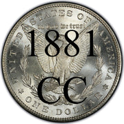 1881-CC Morgan Silver Dollar