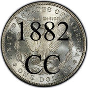 1882-CC Morgan Silver Dollar