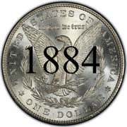 1884 Morgan Silver Dollar