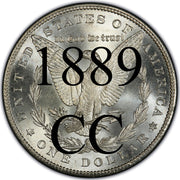 1889-CC Morgan Silver Dollar