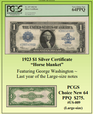 1923 1 Dollar Silver Certificate VF