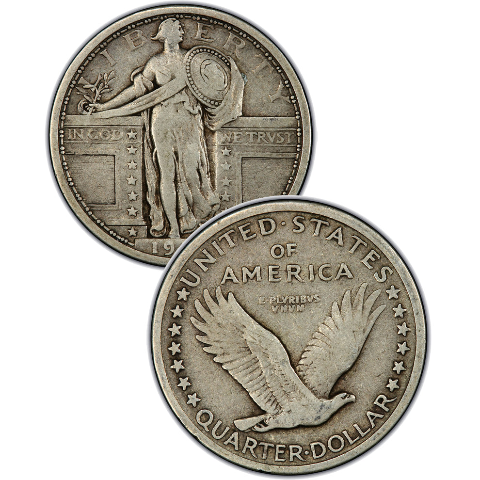 1929 Standing Liberty Quarter Palm Island