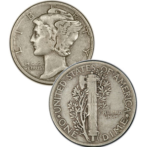 1927 Mercury Dime