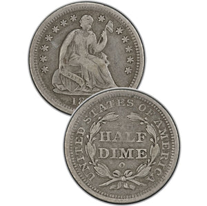 1849-O Seated Liberty Half Dimes