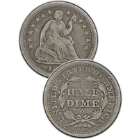 1854-O Seated Liberty Half Dime Type 3 "Arrows at Date"