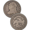 1823/2 Capped Bust Dime , "Wide Border Open Collar" Type ,