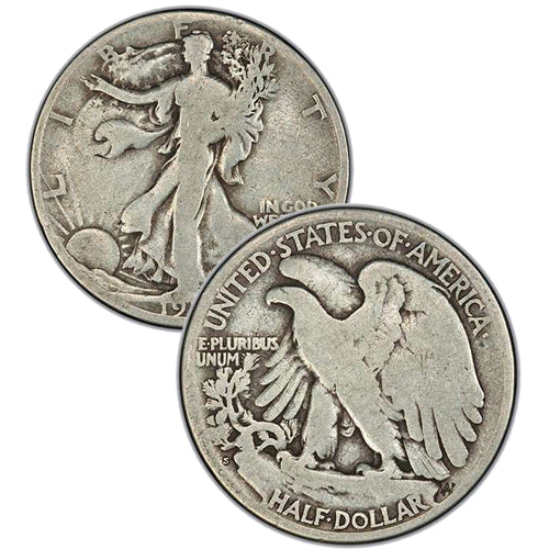 1917-D Obverse MM Walking Liberty Half Dollar