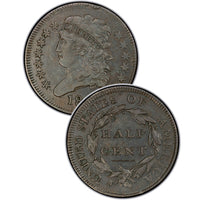 1835 Classic Head Half Cent