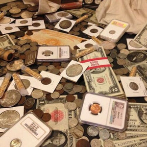 Collection Estate Sale Coins Auction Lot Vintage Silver Bullion