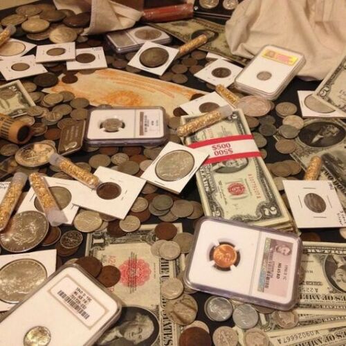 Collection Estate Sale Coins ~ Auction Lot Vintage Silver Bullion