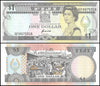 1993 Fiji 1 Dollar “Queen Eliz. II / Fruit Market”World Currency, Circulated
