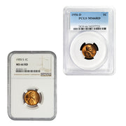 Certified Lincoln Wheat Cents PCGS/NGC MS-66 RED