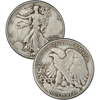 1917-D Reverse MM Walking Liberty Half Dollar