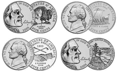 2004-2005 "Lewis & Clark Westward Journey" Uncirculated Jefferson Nickels